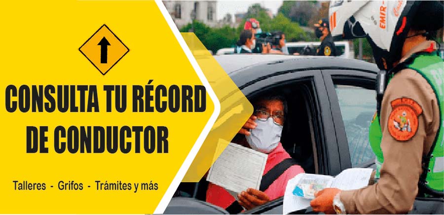 Consulta tu Récord de Conductor